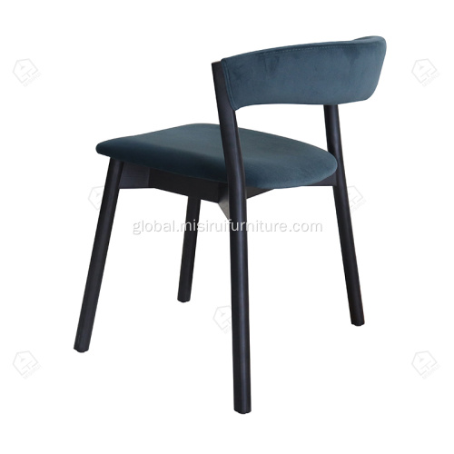 Stackable Dining Chair Stackable coffee shop wood chair Factory